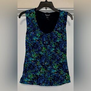 Unlisted Blue and Green Patterned Tank Top